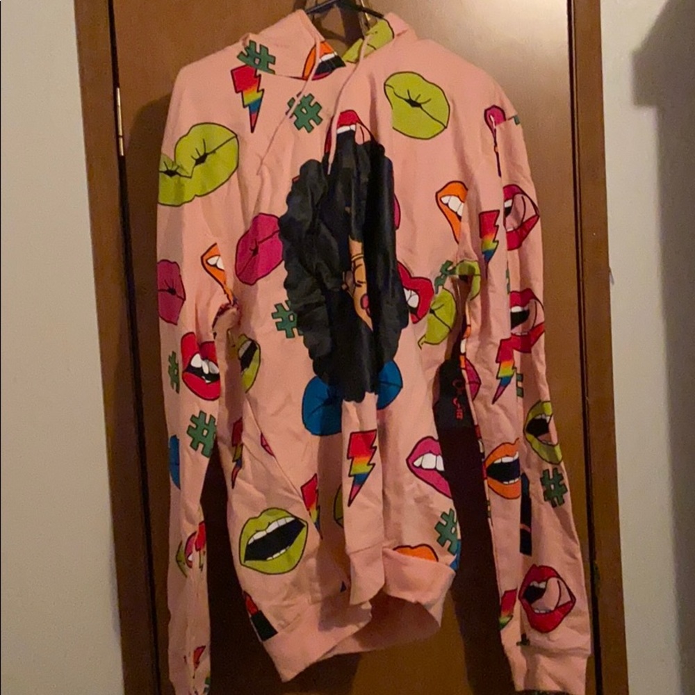 Hoodie and pants set.